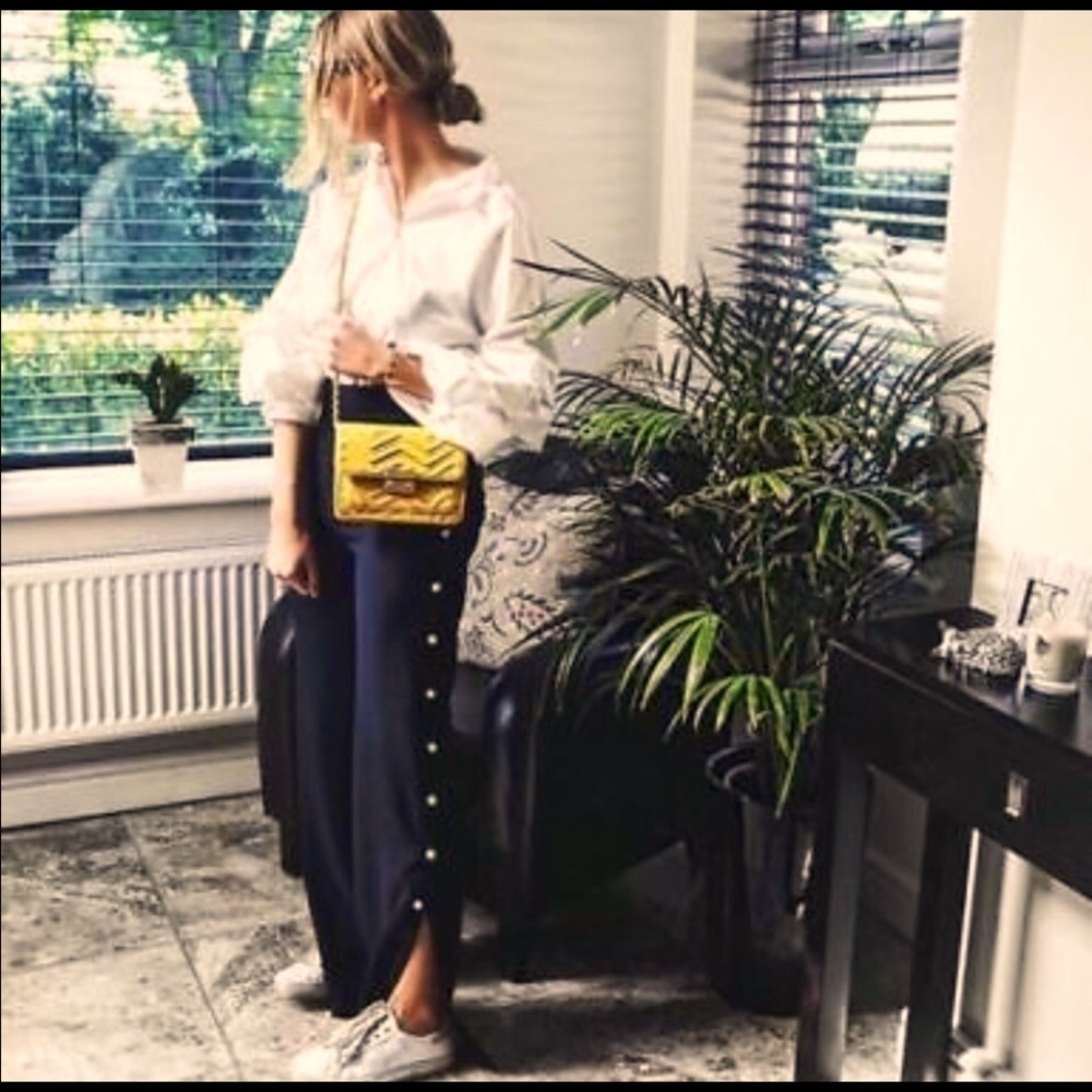 {zara} pearly trousers
